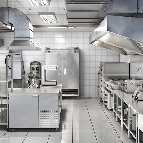 TelcoGreen solutions used in commercial kitchens